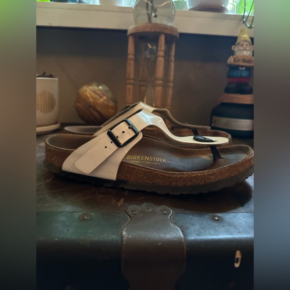 White Gizeh Birkenstocks - Picture 6 of 13